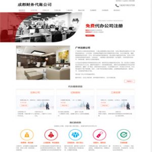 分享账务代账公司网站制作