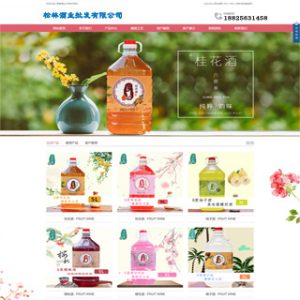 非常好看的酒业批发网站制作