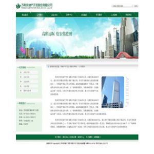 自己做的一个房产开发企业网站