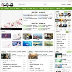 分享一个美文欣赏wordpress主题