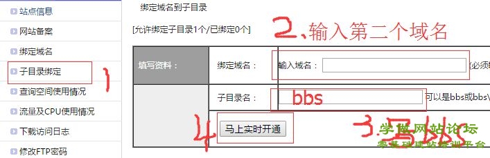 一个虚拟空间怎么安装二个网站wz