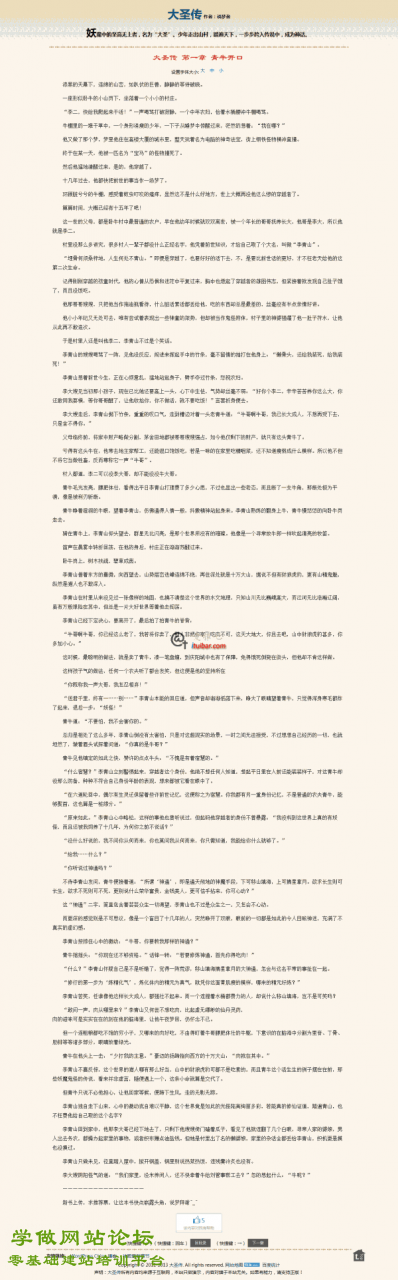 看看我做的小说网站，小说网站主题下载