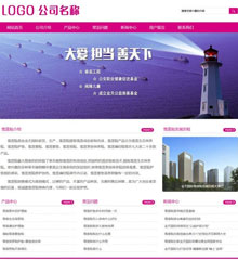 女性用品公司网站建设_网站制作模板模板