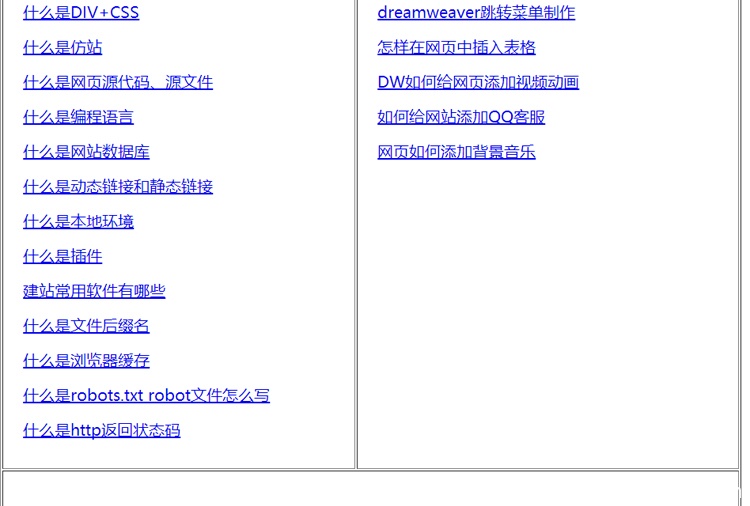 新手建网站教程目录