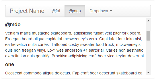 Bootstrap 滚动监听