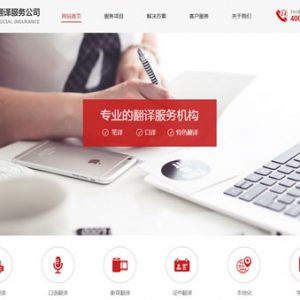 翻译服务公司翻译机构网站建设_网站制作模板模板