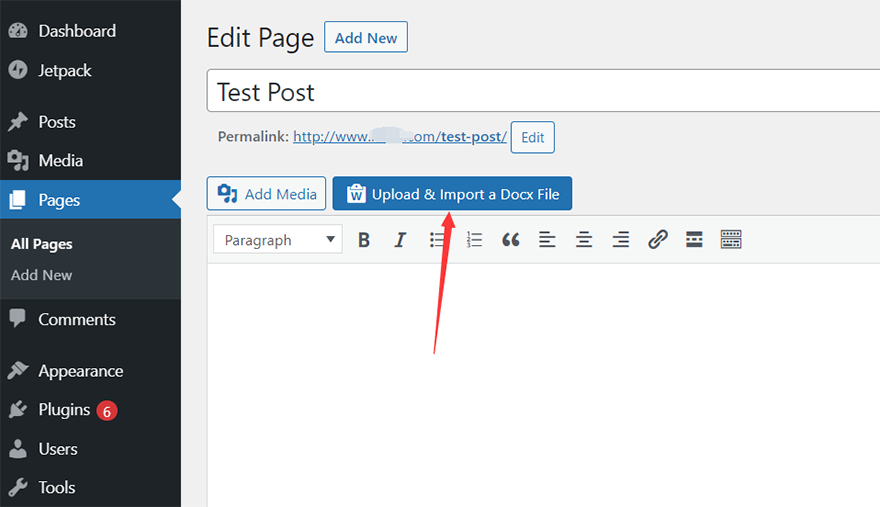 WordPress Word/Docx文档文件导入插件