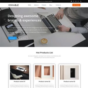 跟着课程自己做的外贸英文网站